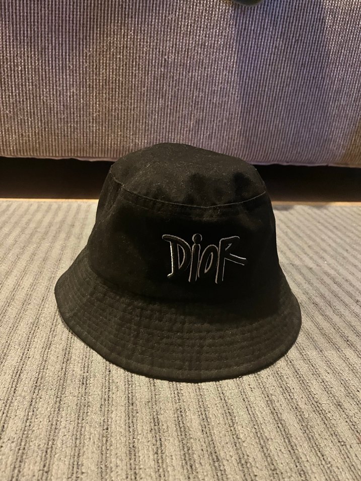 Siyah Dior Baskılı Şapka - Görsel 2