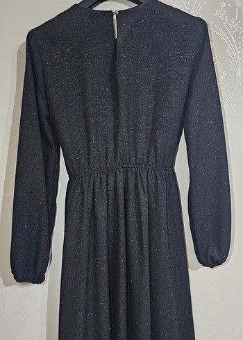 Kadın Siyah Uzun Kollu Triko Elbise Pierre Cardin - Görsel 4