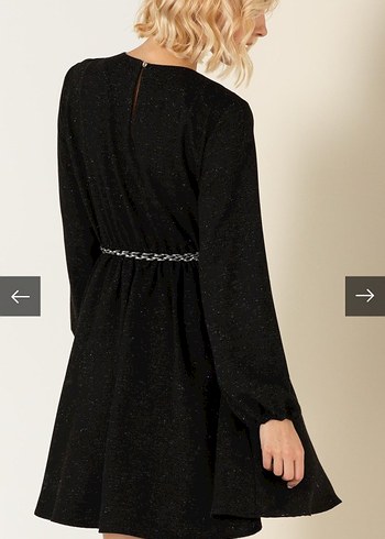 Kadın Siyah Uzun Kollu Triko Elbise Pierre Cardin - Görsel 2