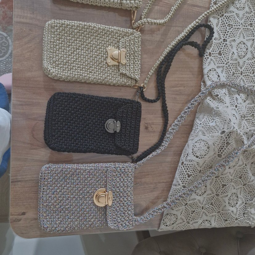 El Örgüsü Kadın Çapraz çanta - Görsel 4