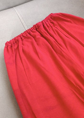 Kırmızı Rahat Kesim çocuk tayt - Görsel 3