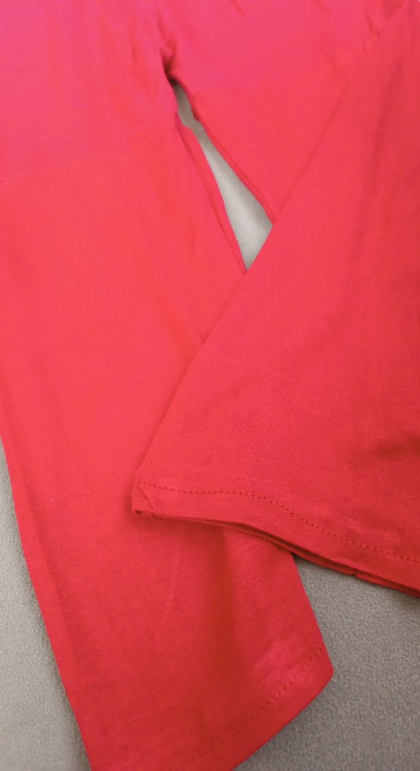 Kırmızı Rahat Kesim çocuk tayt - Görsel 4