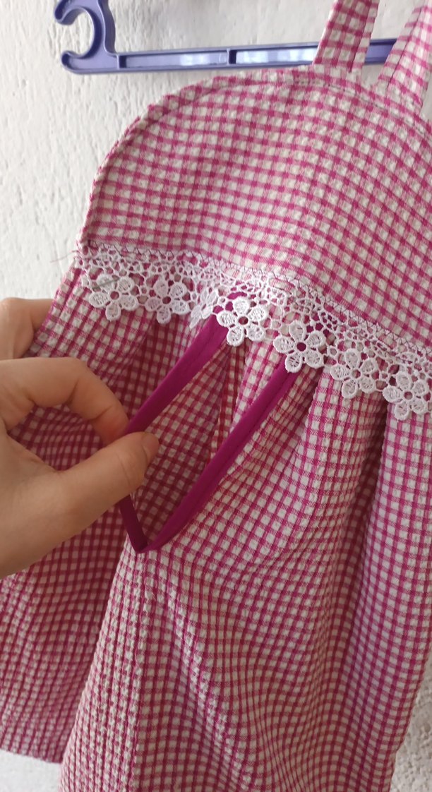 Nakışlı Pembe poşetlik - Görsel 2