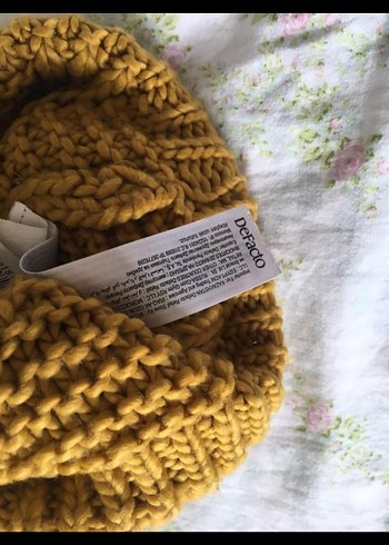 Defacto Sarı Örgü Ponponlu Kadın Bere - Görsel 2