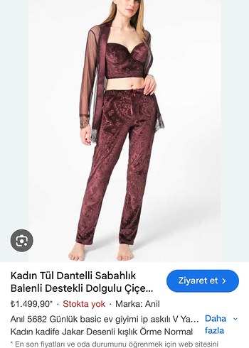 Uzun Kahverengi Gotik Kadın Sabahlık - Görsel 3