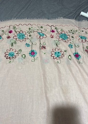 Bohem Tarz Çok Renkli Kadın Şal - Görsel 2