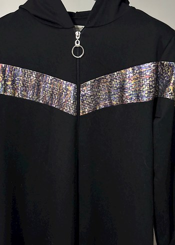 Kemerli Siyah Kadın Uzun Eşofman Takımı - Görsel 3