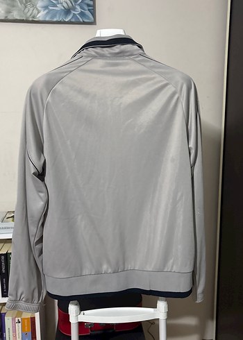 Gri Kadın Spor Ceket Yüksek Yakalı - Görsel 5