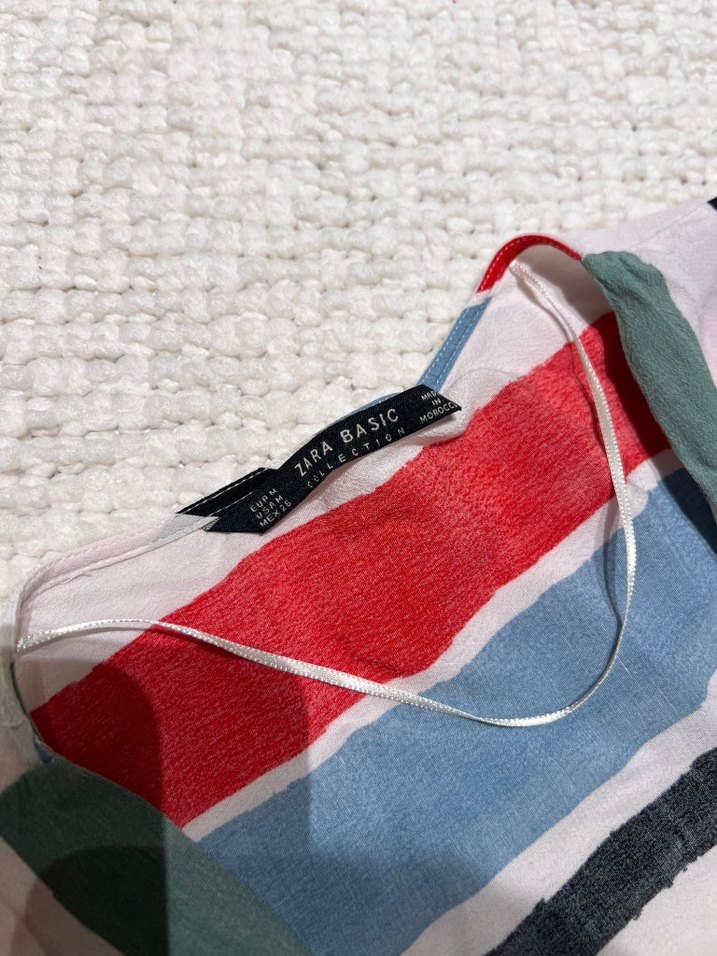 Çok Renkli Çizgili Uzun Kollu Gömlek - Görsel 3