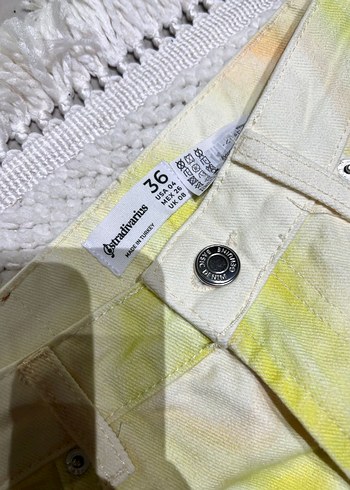 Renkli Tie-Dye Desenli Midi Kadın Pantolon - Görsel 4