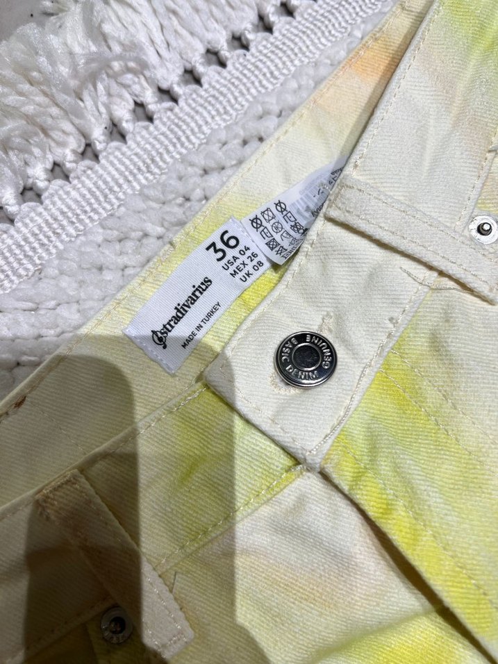 Renkli Tie-Dye Desenli Midi Kadın Pantolon - Görsel 4