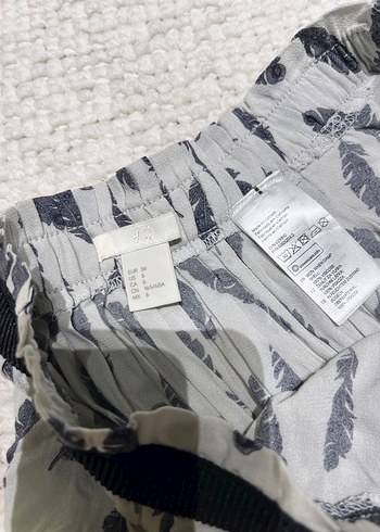 Bohem Gri Desenli Uzun Hamile Etek - Görsel 3