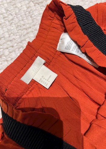 Kırmızı Uzun Salaş Drapeli Etek - Görsel 3