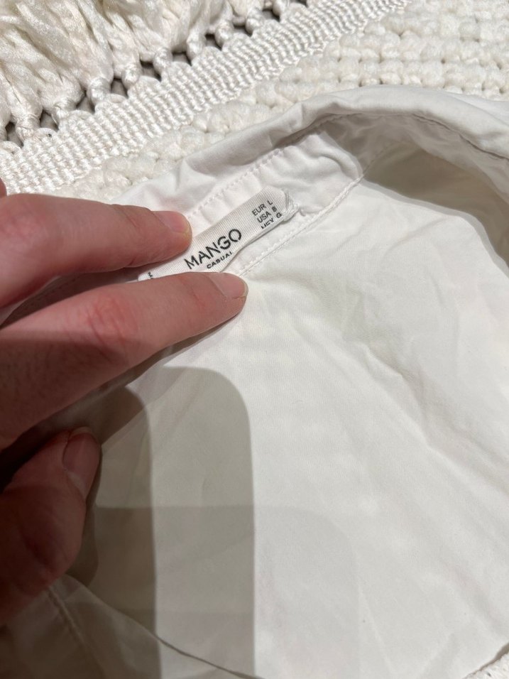 Beyaz Uzun Kollu Rahat Kesim Gömlek - Görsel 3