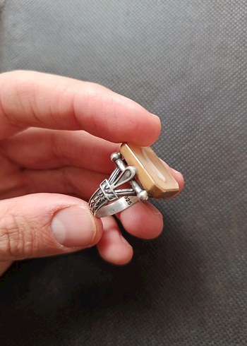 GÜMÜŞ YÜZÜK ELİF TASARIMLI - Görsel 3