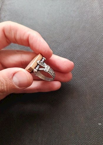 GÜMÜŞ YÜZÜK ELİF TASARIMLI - Görsel 4