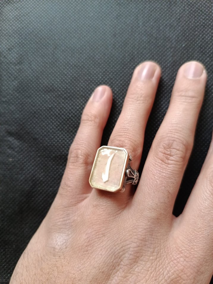 GÜMÜŞ YÜZÜK ELİF TASARIMLI - Görsel 2