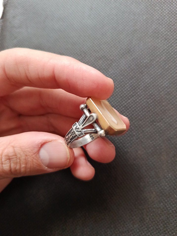 GÜMÜŞ YÜZÜK ELİF TASARIMLI - Görsel 3