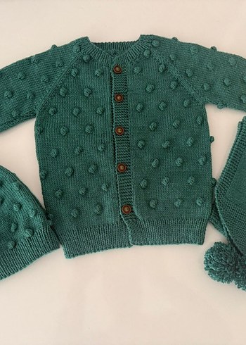 Mavi Örgü Çocuk Battaniyesi - Görsel 2