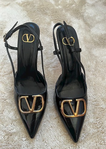 Klasik Siyah Tokalı Stiletto Topuklu Kadın Ayakkabı - Görsel 2