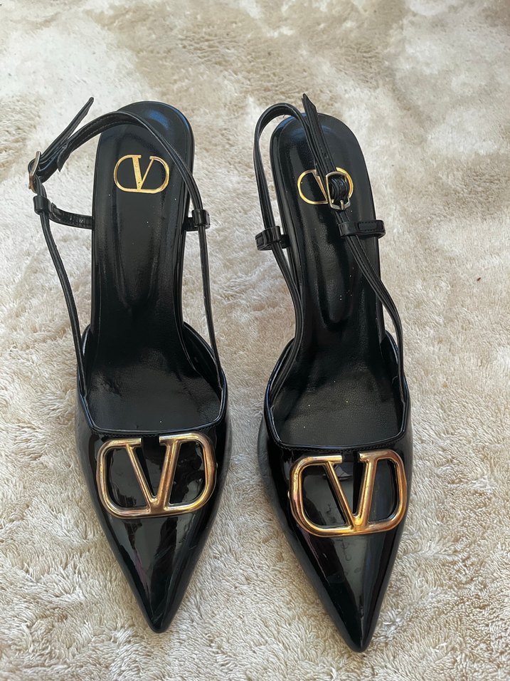 Klasik Siyah Tokalı Stiletto Topuklu Kadın Ayakkabı - Görsel 2