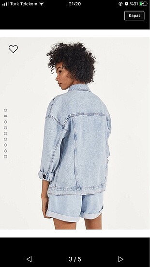 m Beden Bershka kot ceket