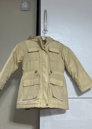 Kız Çocuk Bej Düğmeli Ceket - Görsel 2