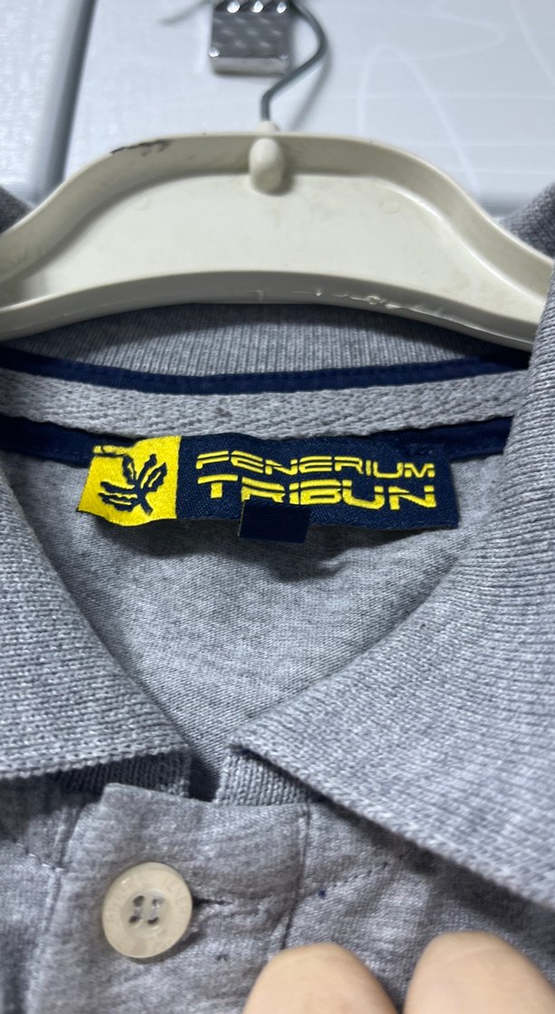 Gri Fenerbahçe Baskılı Polo Tişört - Görsel 2