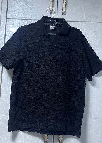 Erkek Siyah Kısa Kollu Polo Tişört - Görsel 3