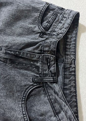 Gri  erkek Kot Pantolon - Kemerli, Regular Fit - Görsel 2