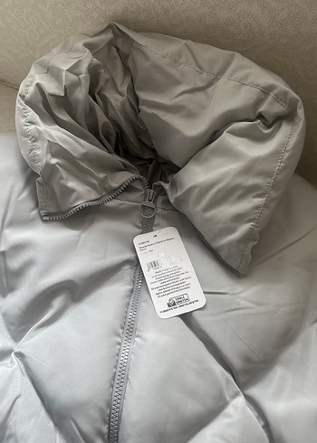 Gri Kadın Kışlık Midi Mont - Görsel 2