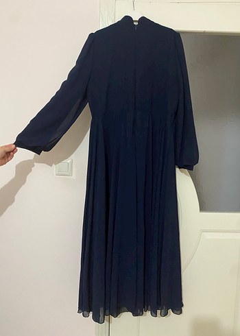 LACİVERT TESETTÜR ABİYE - Görsel 5