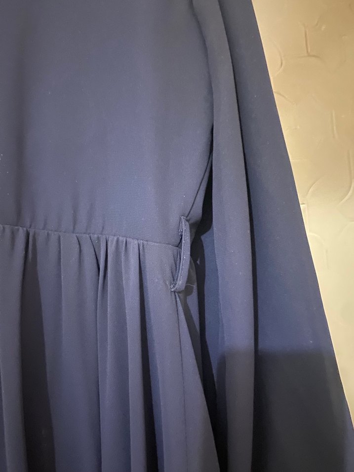 LACİVERT TESETTÜR ABİYE - Görsel 4