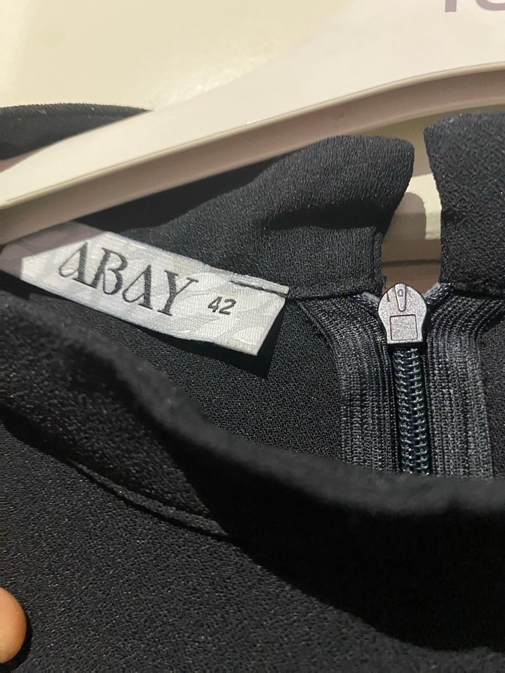 SİYAH TESETTÜR ABİYE TAKIM - Görsel 5