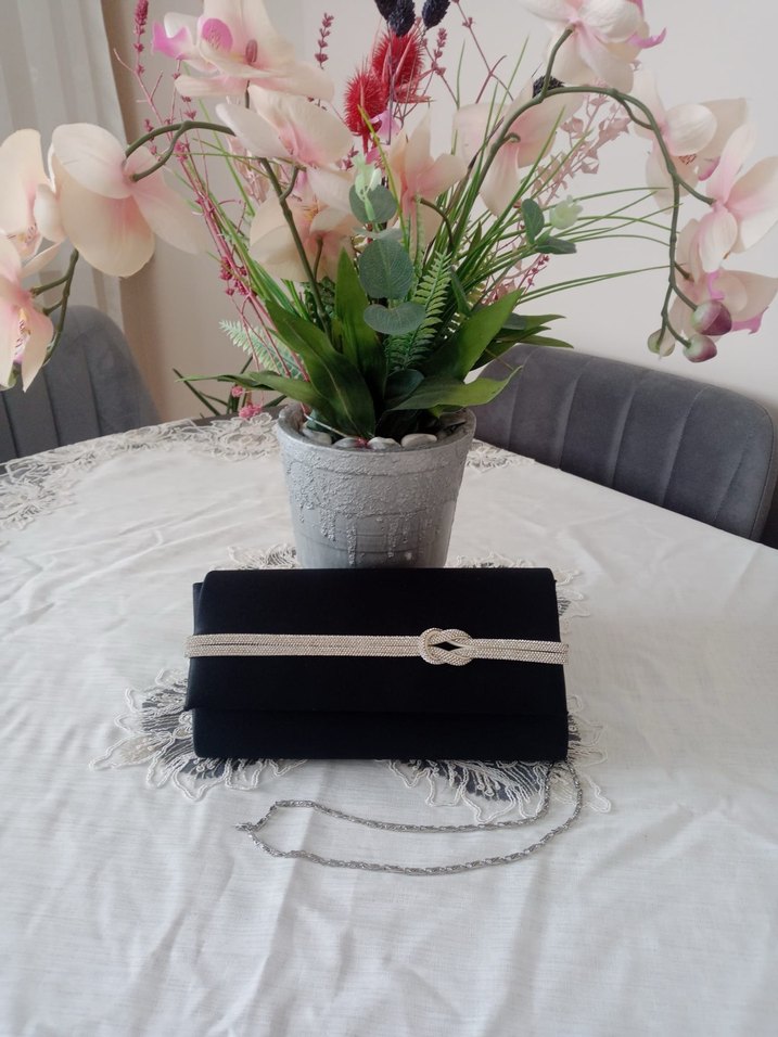 SİYAH KADIN ABİYE ÇANTA - Görsel 2