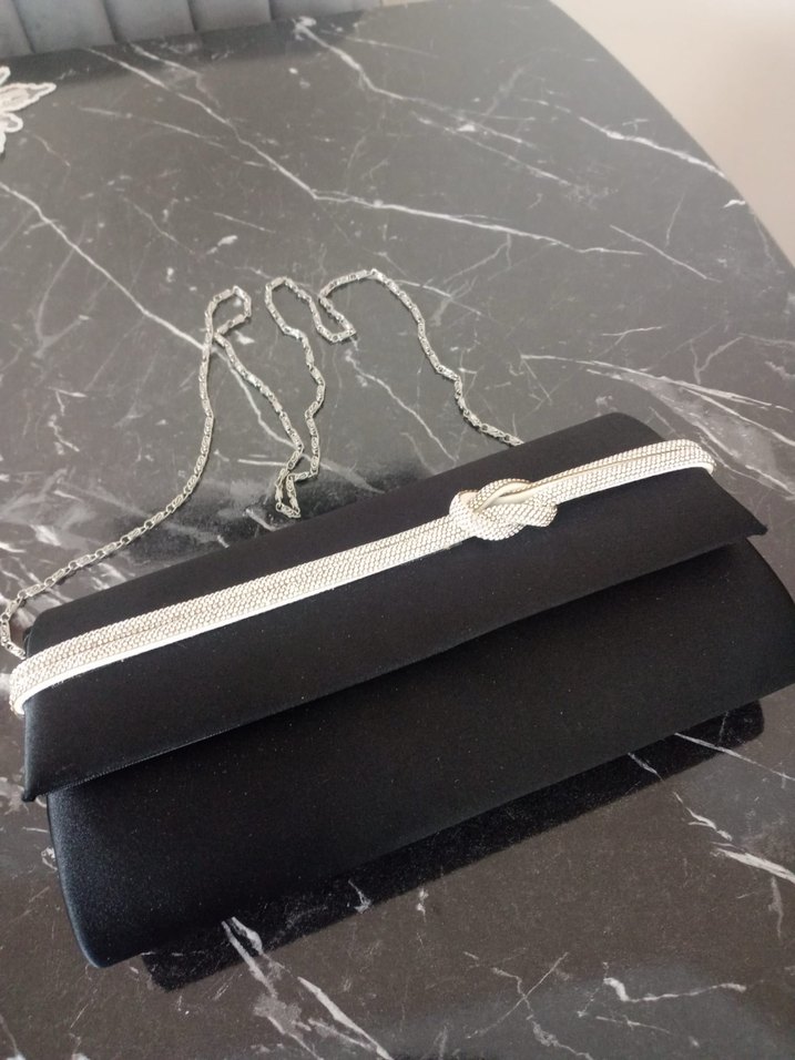 SİYAH KADIN ABİYE ÇANTA - Görsel 3