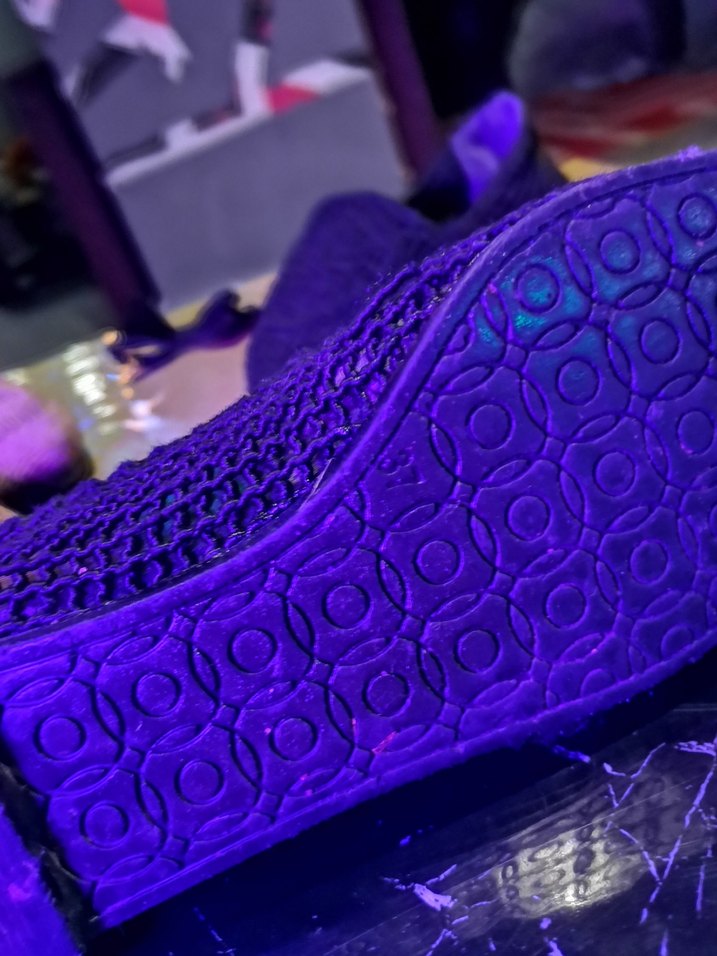 Mor Örgü Kadın Dolgu Topuk Espadril - Görsel 5