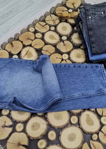 Erkek Mavi Denim Bağlamalı Günlük Kot Pantolon - Görsel 5