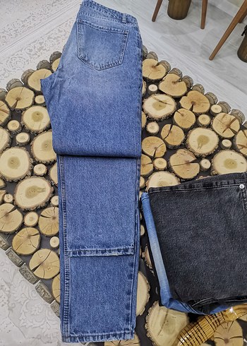 Erkek Mavi Denim Bağlamalı Günlük Kot Pantolon - Görsel 3