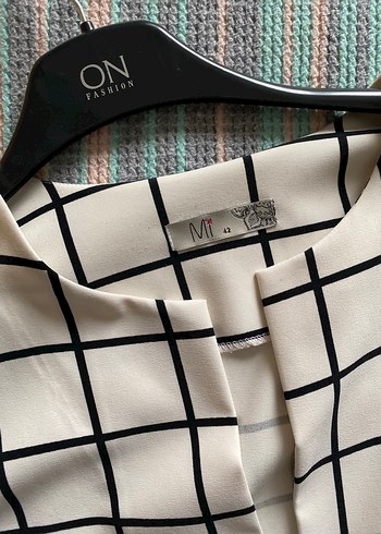 Ekose Desenli Blazer Ceket - Görsel 2