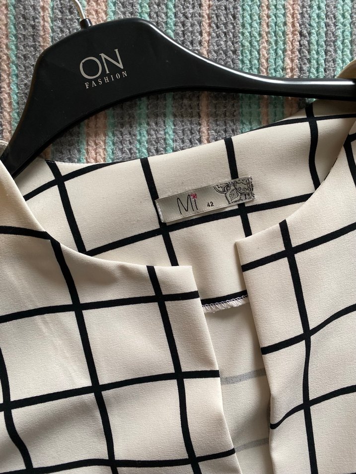 Ekose Desenli Blazer Ceket - Görsel 2