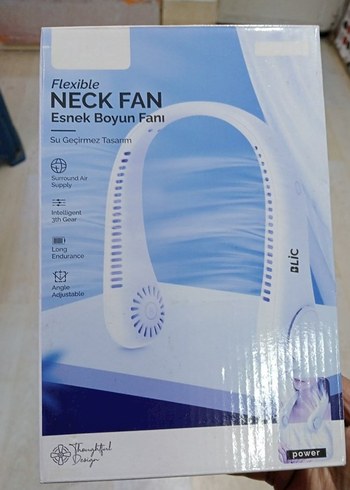 Beyaz Esnek Boyun Vantilatörü BLIC BWFN12 - Görsel 3