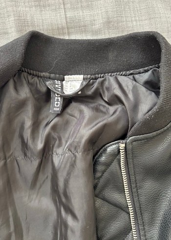 Hm suni deri ceket - Görsel 5