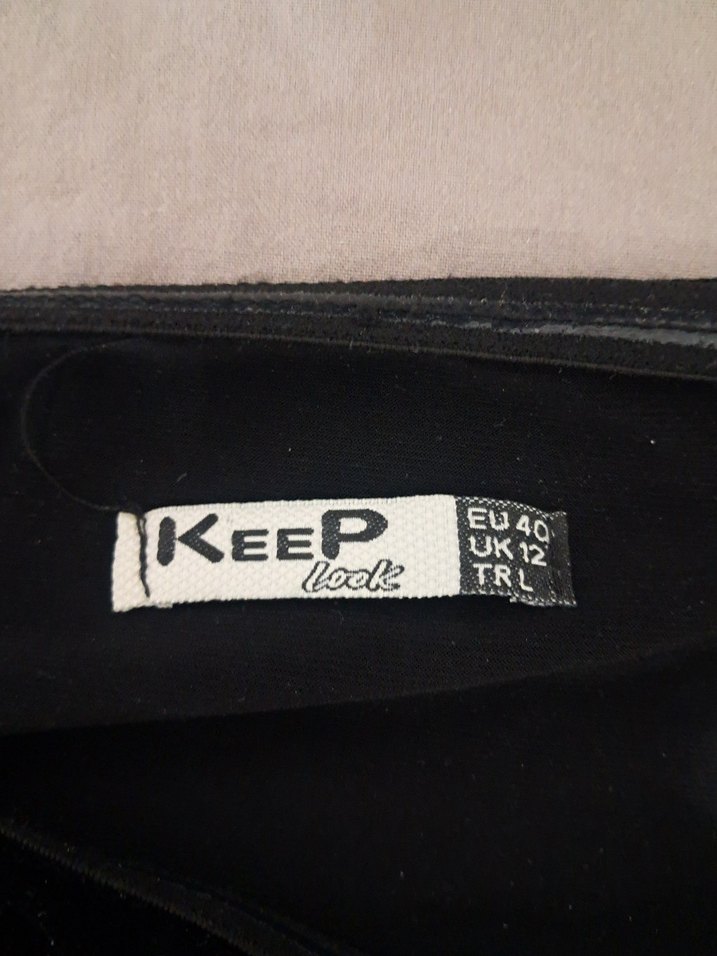 Siyah Puantiyeli Straplez Midi Elbise - Görsel 3