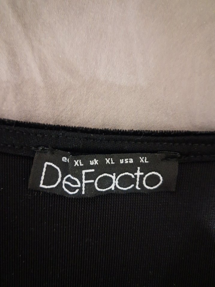 Siyah Pırıltılı Defacto Uzun Kollu Elbise - Görsel 3