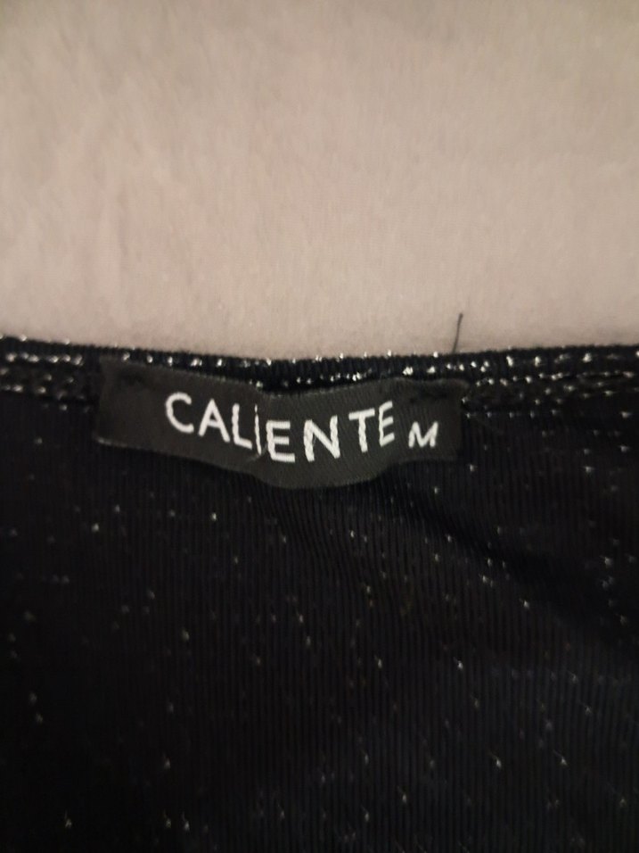 Uzun Kollu Simli Siyah V Yaka Midi Elbise - Görsel 2