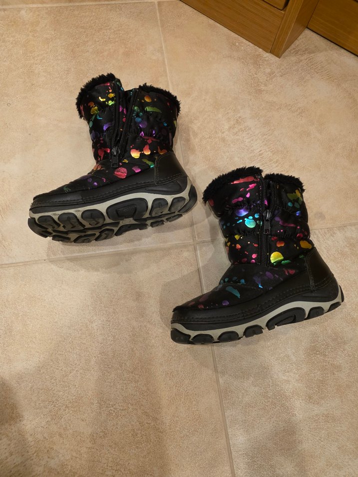 Kız Çocuk Çok Renkli Kürklü Kauçuk Bot - Görsel 2