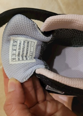 Kiz Çocuk Siyah Spor Ayakkabı Velcro skechers - Görsel 7