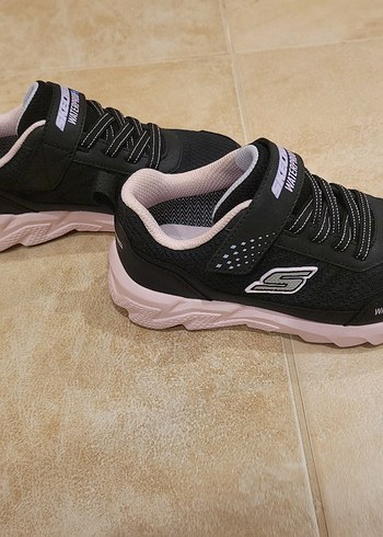 Kiz Çocuk Siyah Spor Ayakkabı Velcro skechers - Görsel 3