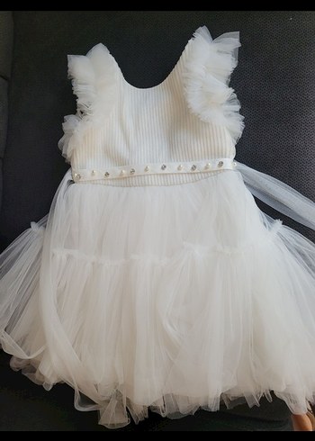 beyaz tullu elbise - Görsel 6